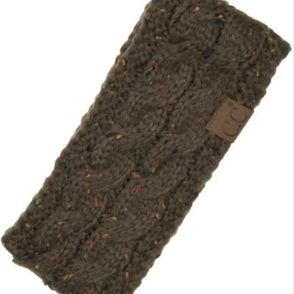 C.C New Olive Sherpa lined headband - Picture 2 of 2